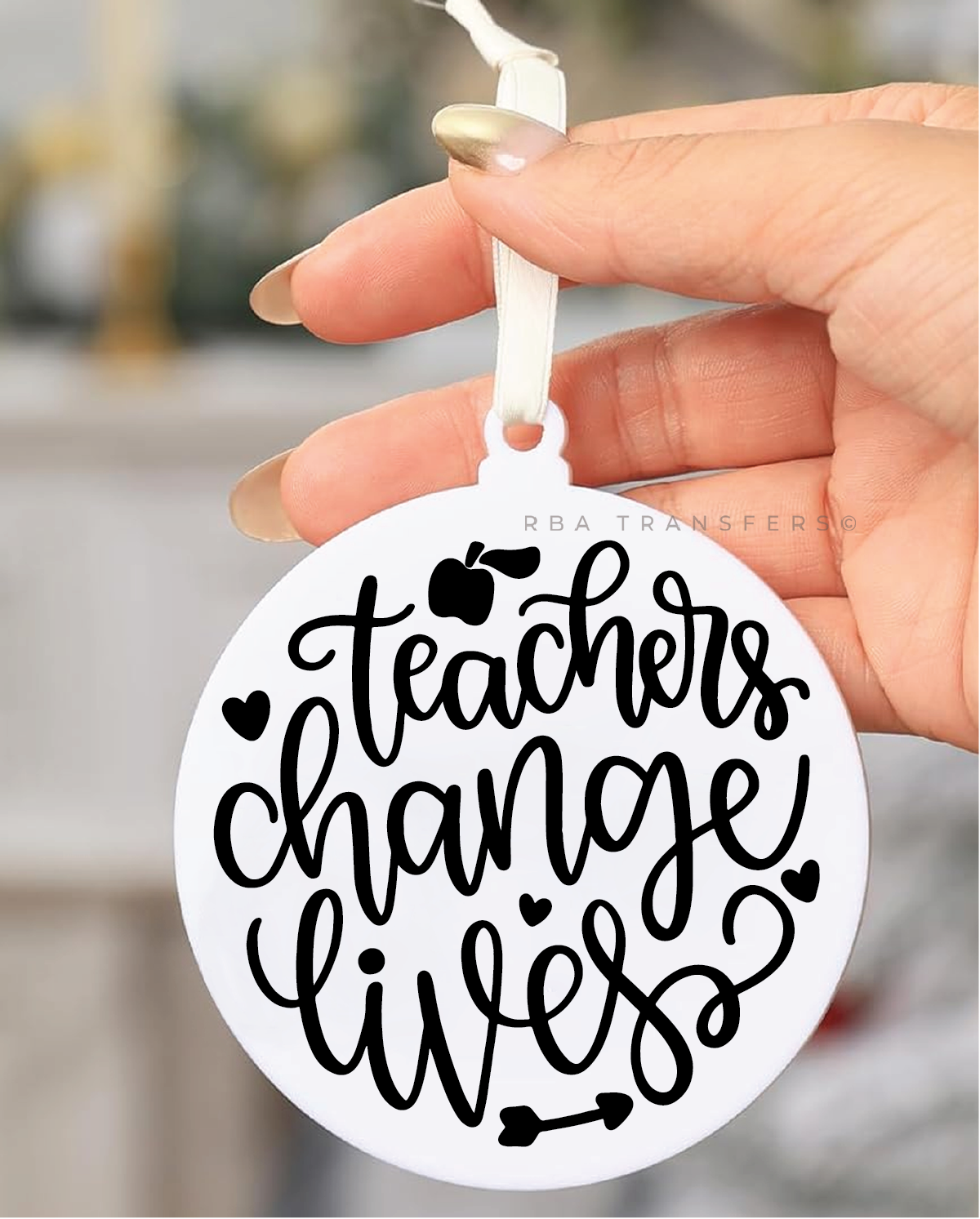 Teachers Change Lives UV DTF Sticker