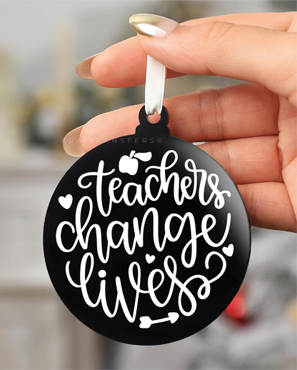 Teachers Change Lives UV DTF Sticker