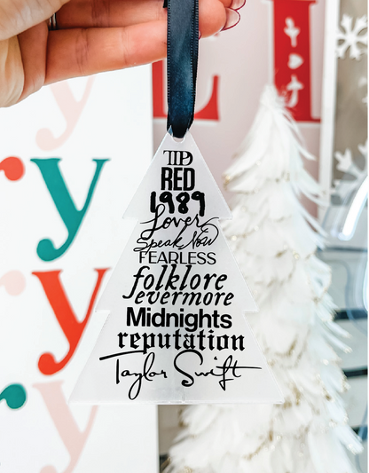 Taylor Swift Tree Acrylic Ornament UV DTF Sticker