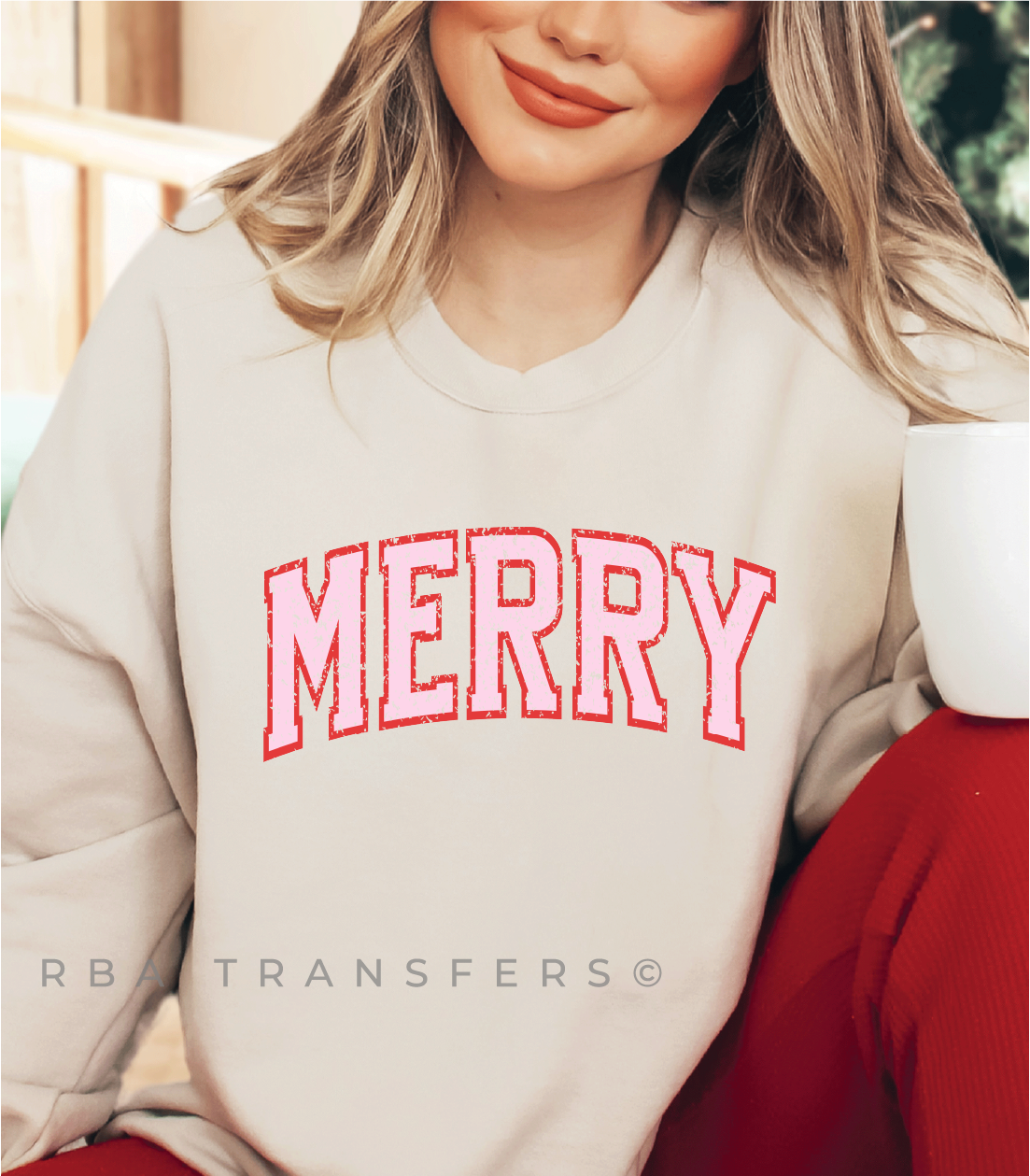 Transfert couleur rose MERRY