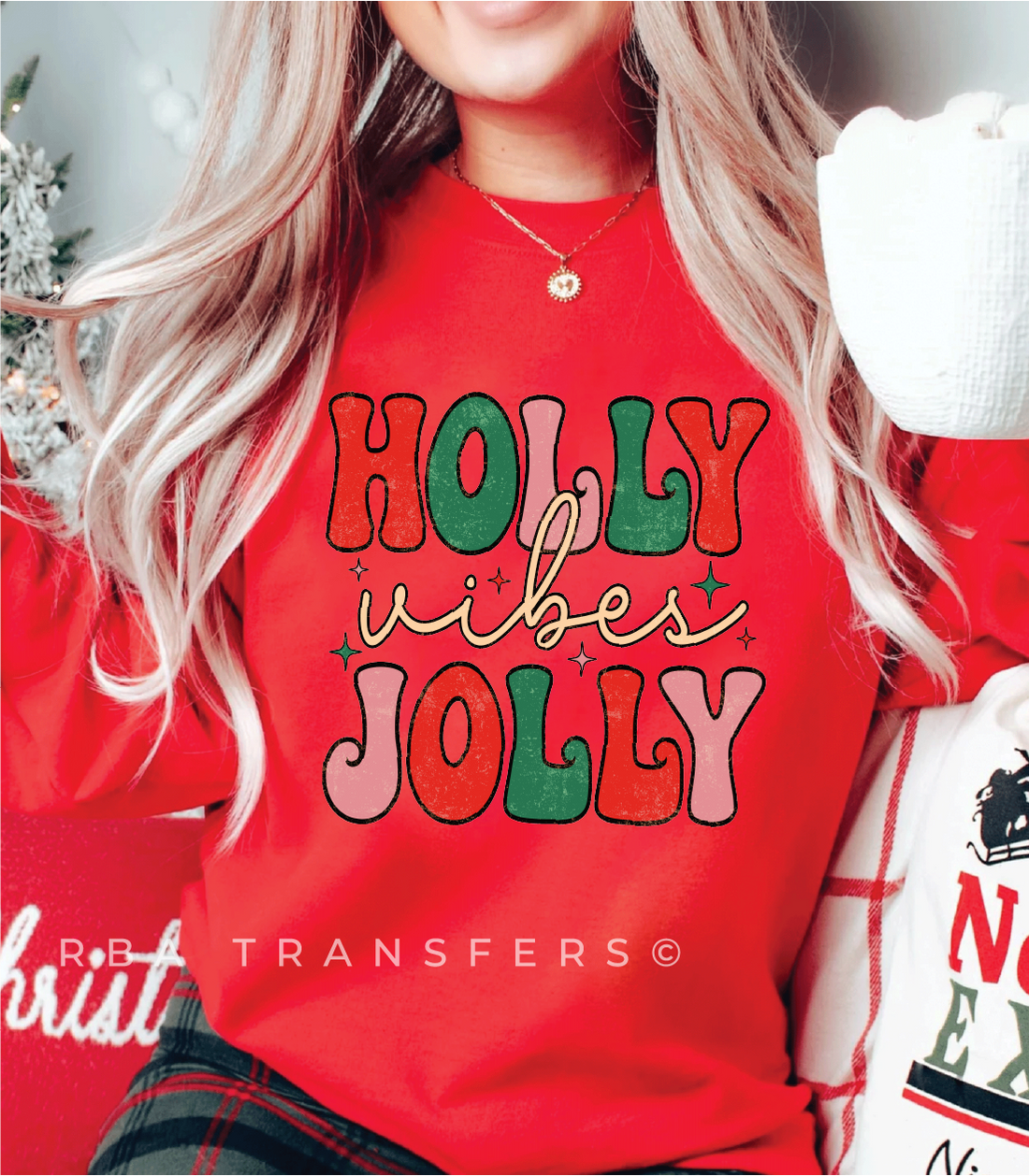 Holly VIBES Jolly Full Colour Transfer