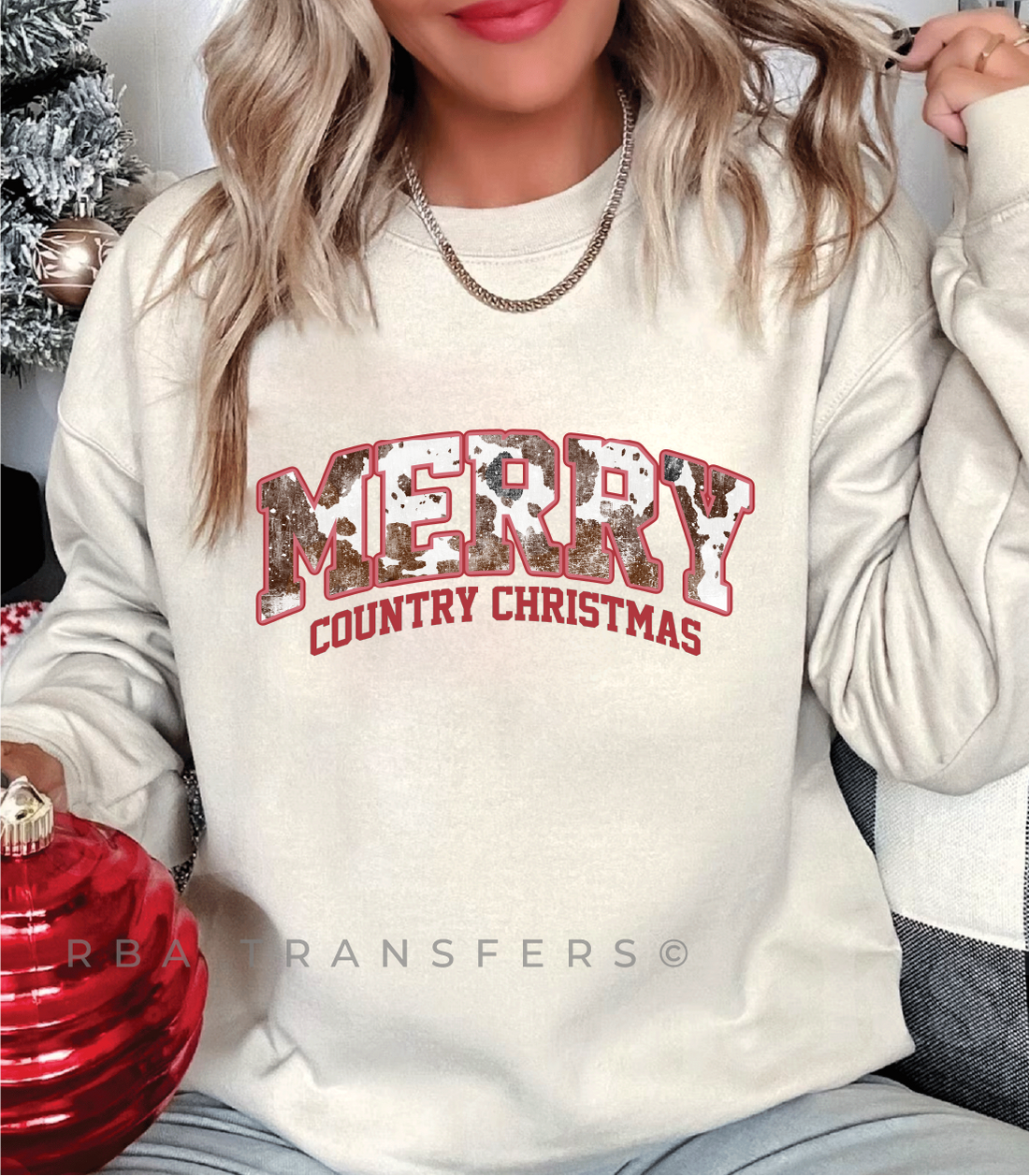 Country Christmas Full Colour Transfer