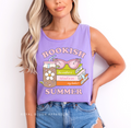 Clam Summer Girl Book Club DTF Transfer ready-to-press DTF transfer shown on apparel