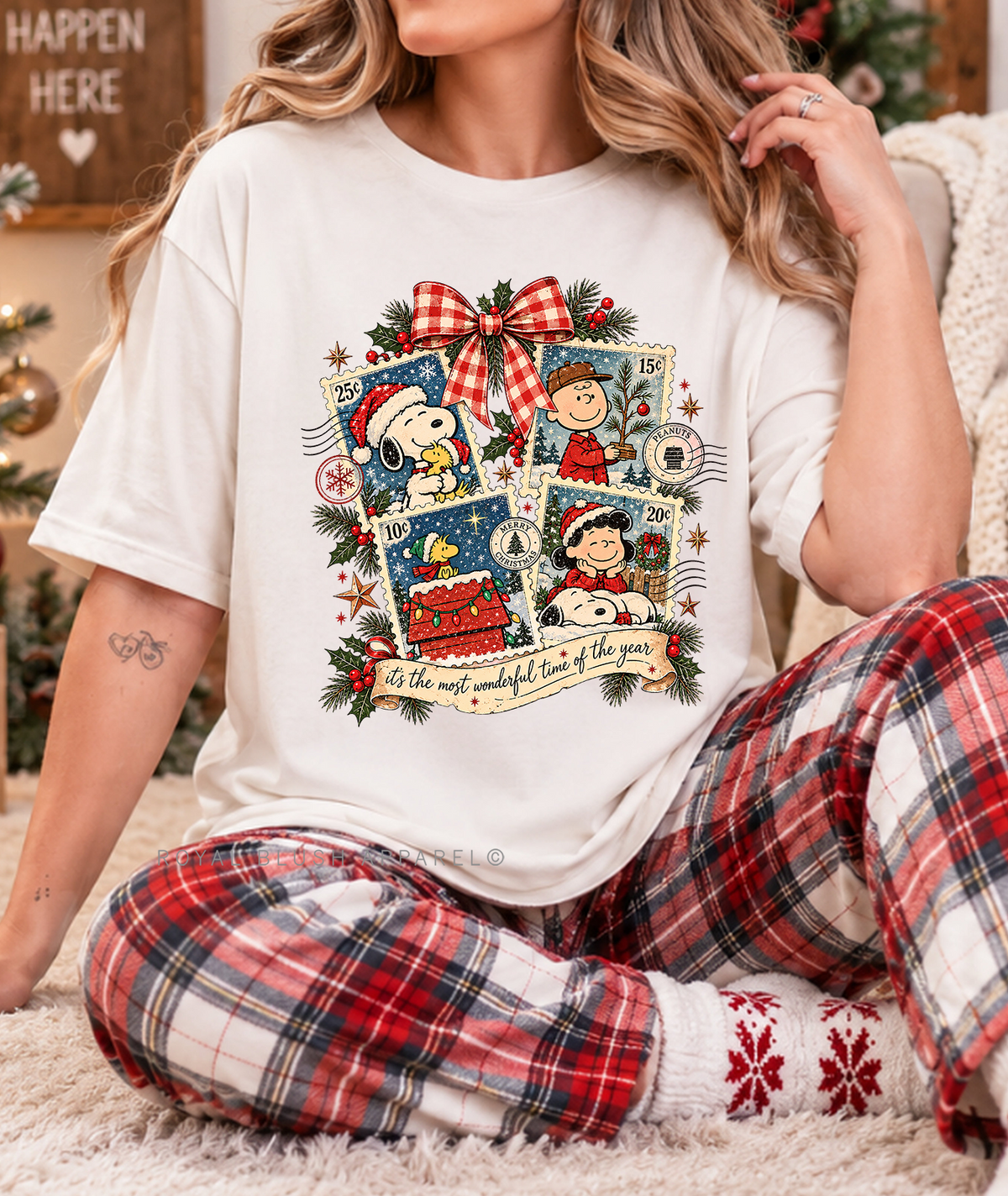 Charlie Brown Stamps DTF Transfer