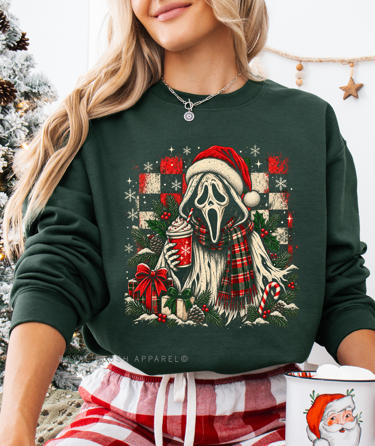 Ghost Face Christmas DTF Transfer