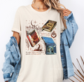 Crying Over Book Boyfriends DTF Transfer ready-to-press DTF transfer shown on apparel