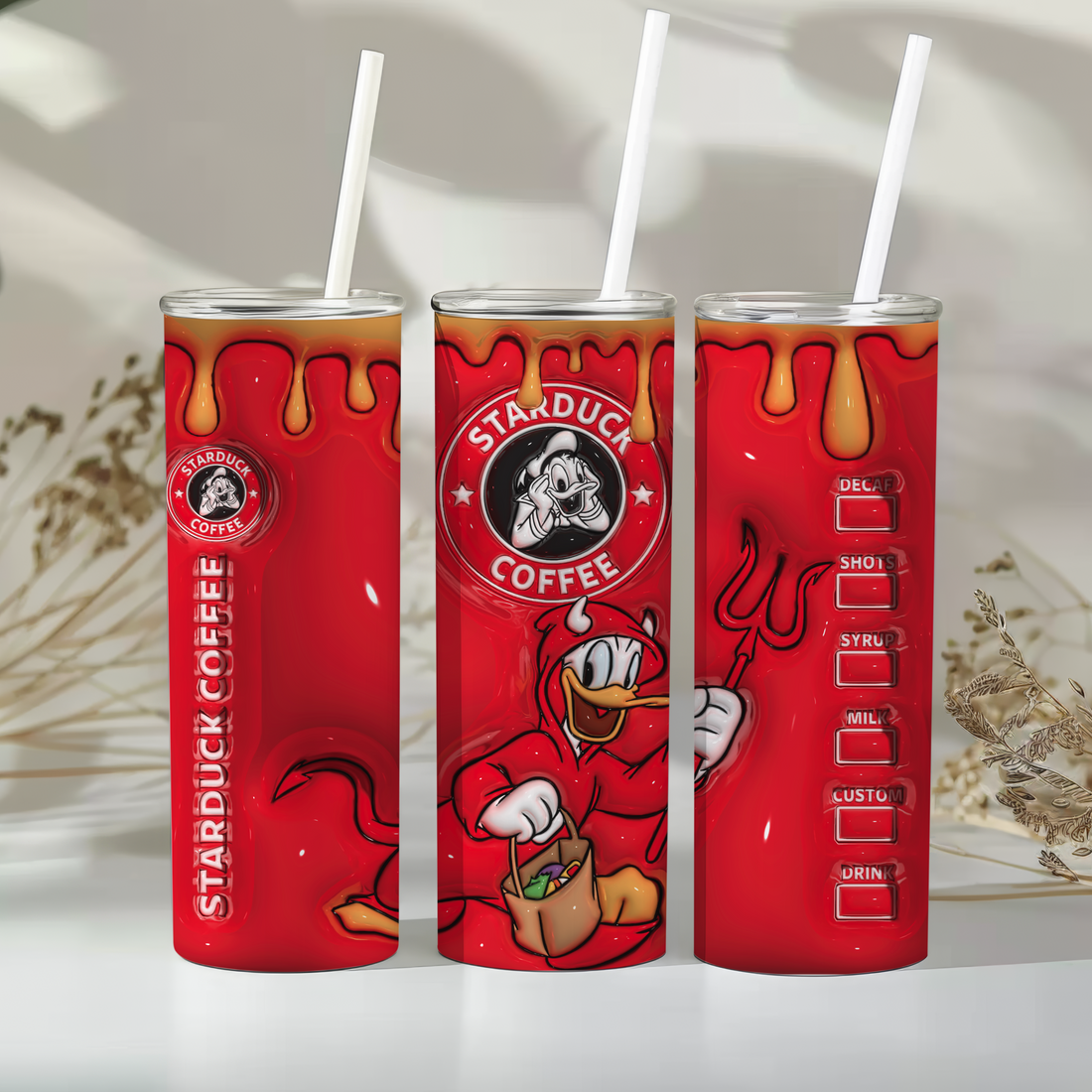 Devil Donald 20oz 3D Inflated Sublimation Wrap