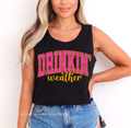 Beach Stamps DTF Transfer ready-to-press DTF transfer shown on apparel
