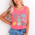 Lemon Stripes DTF Transfer ready-to-press DTF transfer shown on apparel
