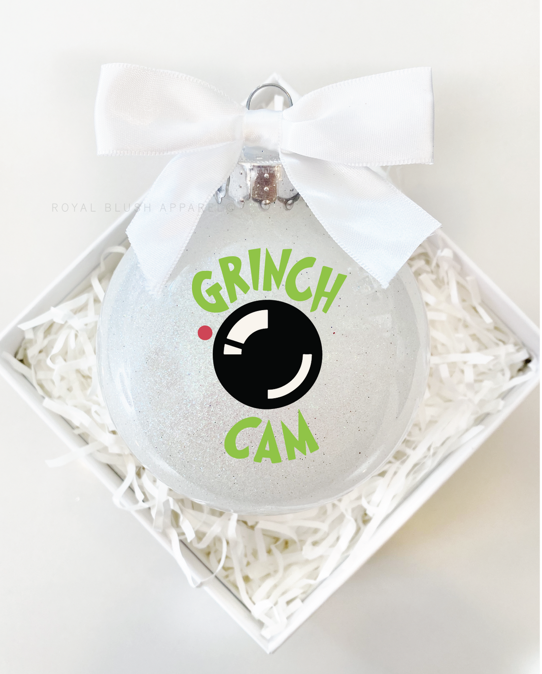 Grinch Cam 4&quot; Ornament UV DTF Sticker