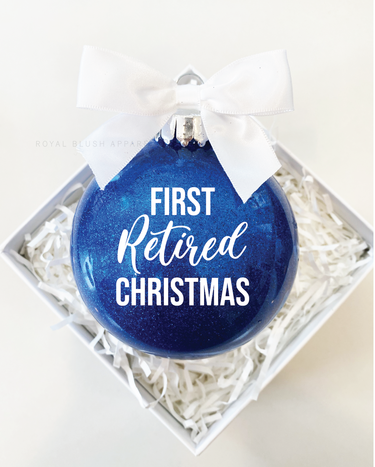 First Retired Christmas 4&quot; Ornament UV DTF Sticker