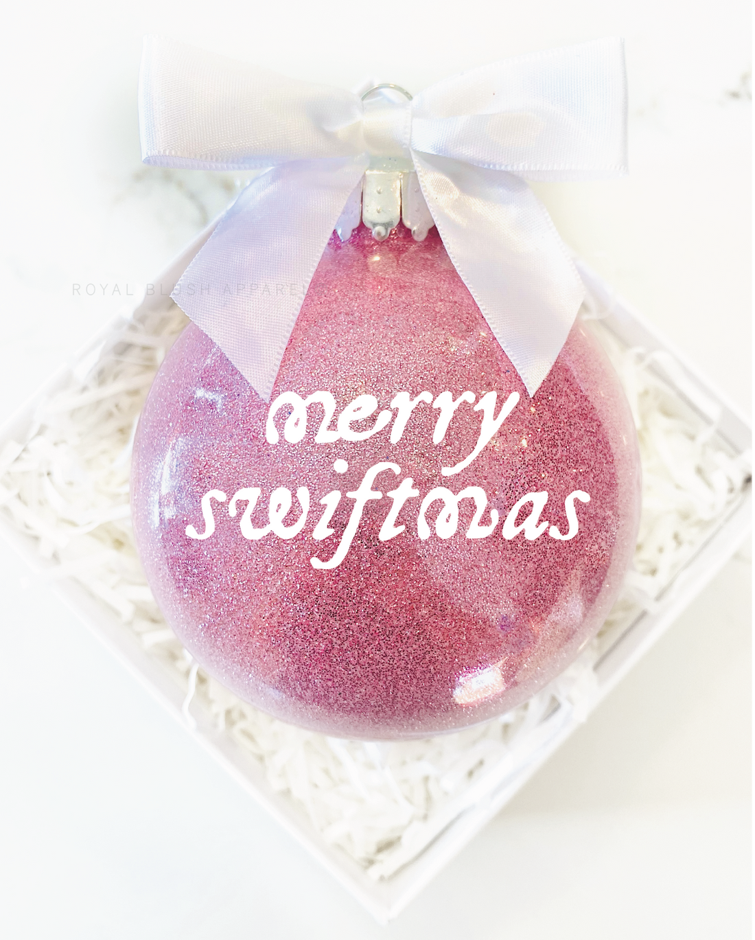 Merry Swiftmas 4&quot; Ornament UV DTF Sticker