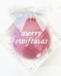 Joyeux Swiftmas 4" Ornement UV DTF Autocollant