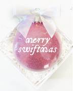 Joyeux Swiftmas 4" Ornement UV DTF Autocollant