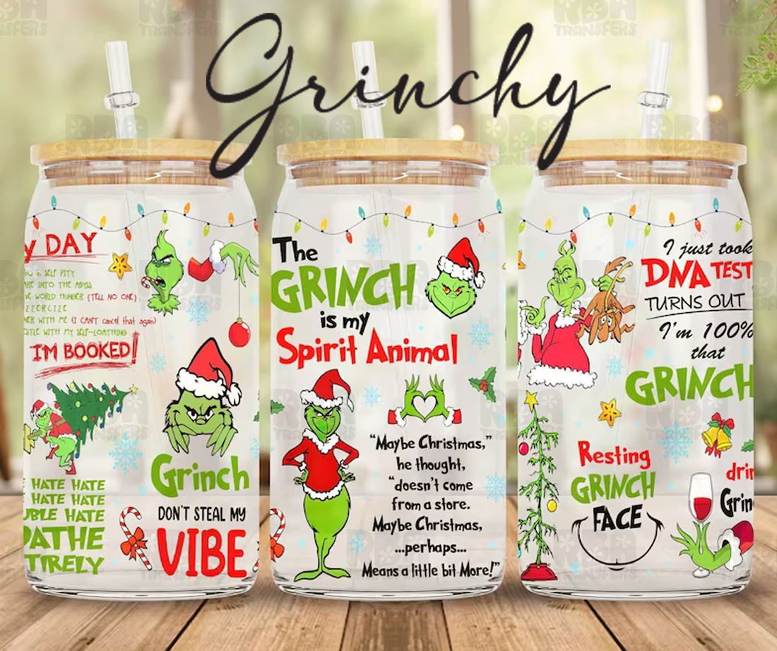 Autocollant Grinchy Wrap UV DTF