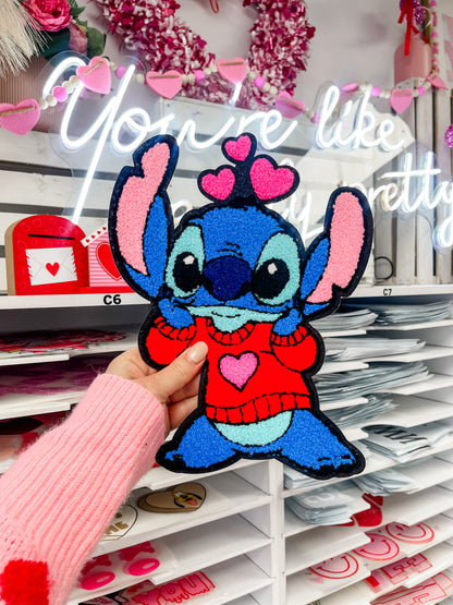 Stitch Valentine Chenille Patch