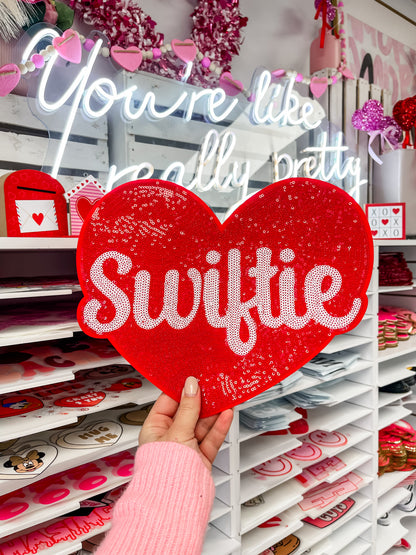 Red Heart Swiftie Sequin Patch