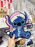 Candy Cane Stitch Chenille Patch