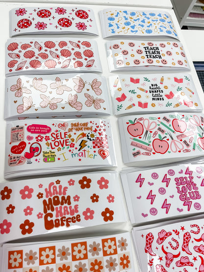 Custom UV DTF Transfers | Premium UV DTF Stickers