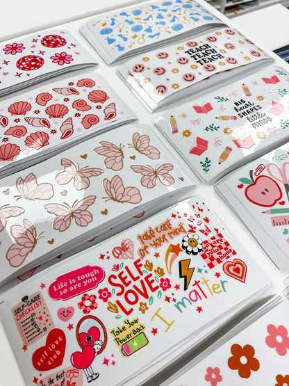 Custom UV DTF Transfers | Premium UV DTF Stickers