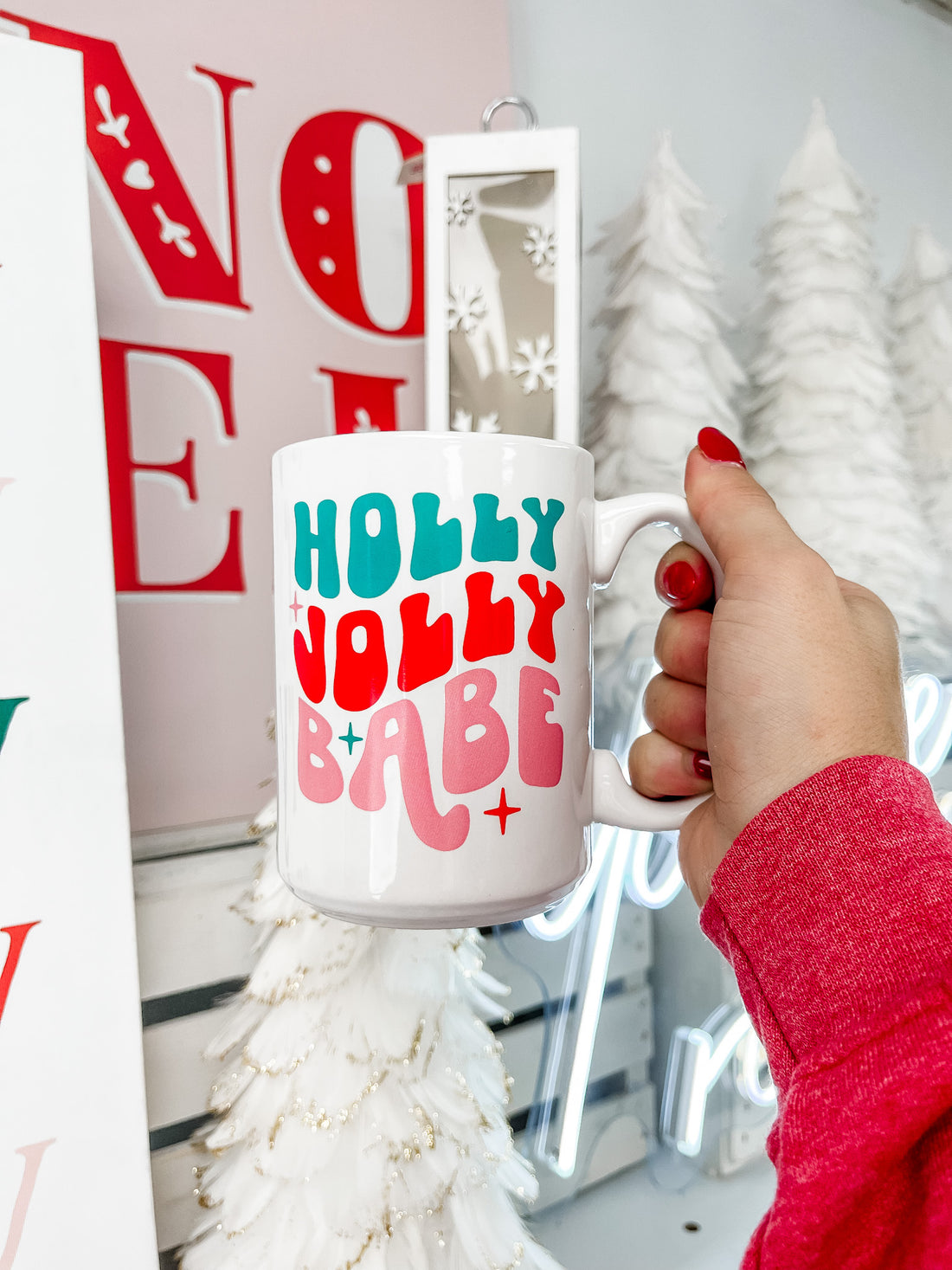 Holly Jolly Babe Mug