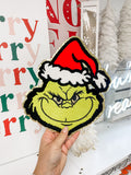 Grinch Chenille Patch