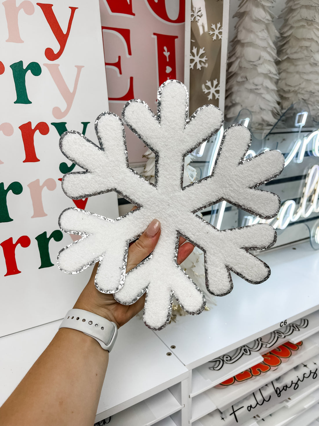 Snowflake Chenille Patch