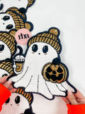 Sequin Ghostie Chenille Patch