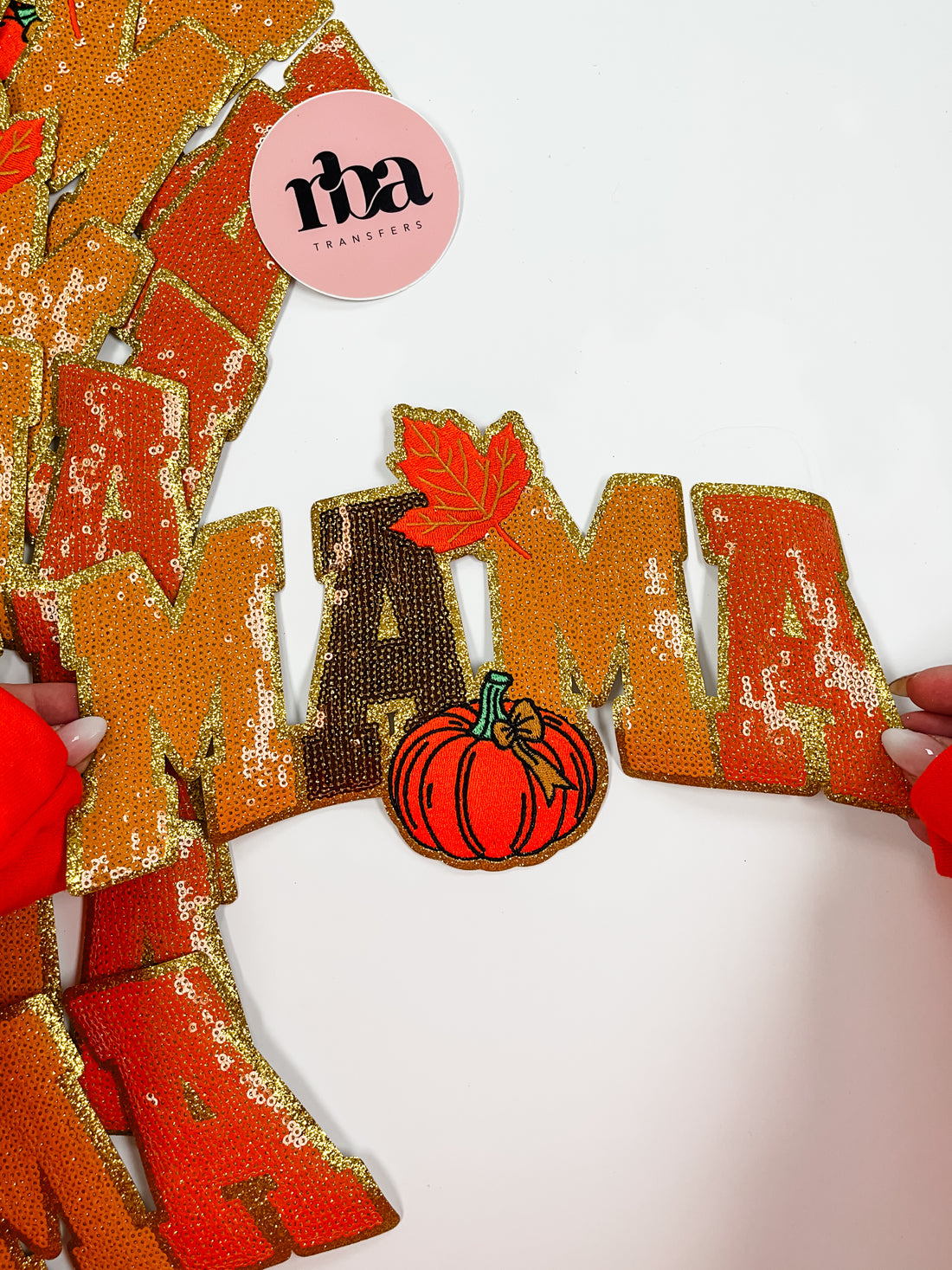 Autumn MAMA Sequin Patch
