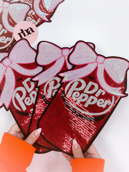 Dr Pepper Sequin Patch