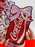 Coca Cola Sequin Patch