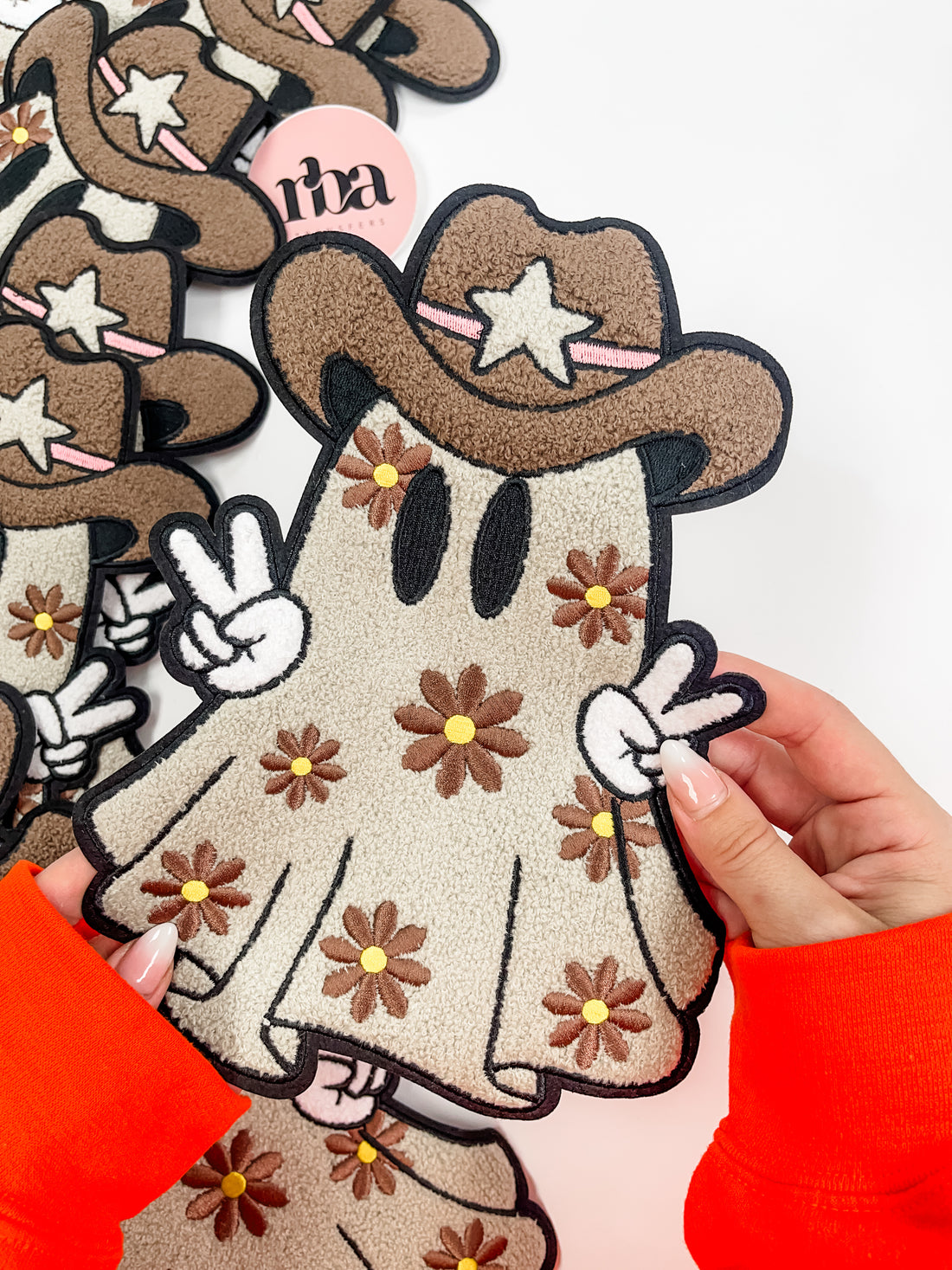 Floral Cowboy Chenille Patch