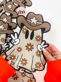 Floral Cowboy Chenille Patch
