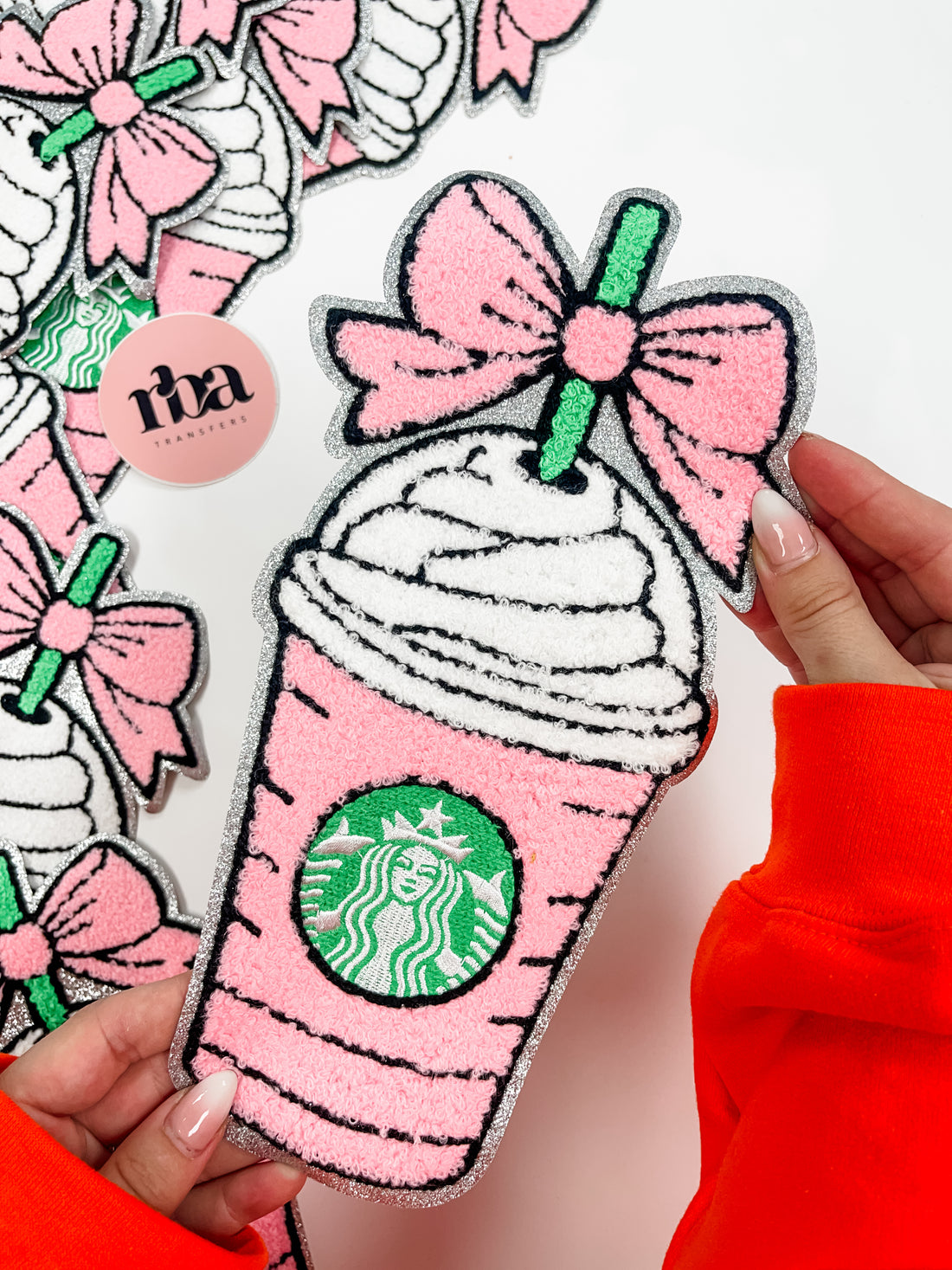 Pink Starbies Chenille Patch