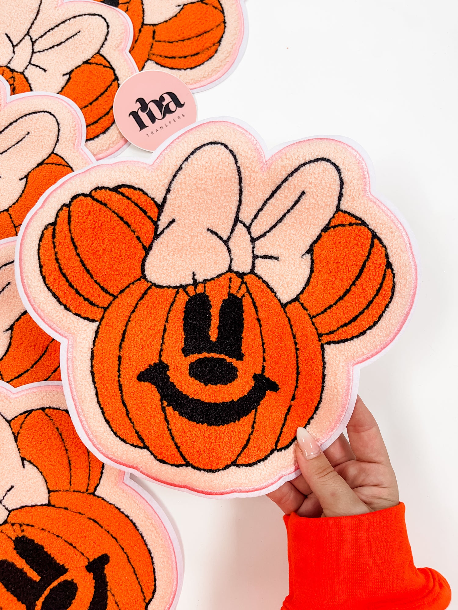 Magical Pumpkin Head Chenille Patch
