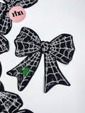 Web Bow Sequin Patch