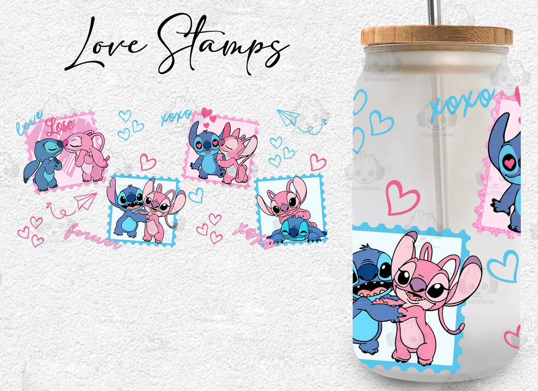 Love Stamps Wrap UV DTF Sticker