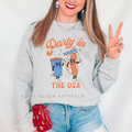 Peace Sign Fireworks DTF Transfer ready-to-press DTF transfer shown on apparel