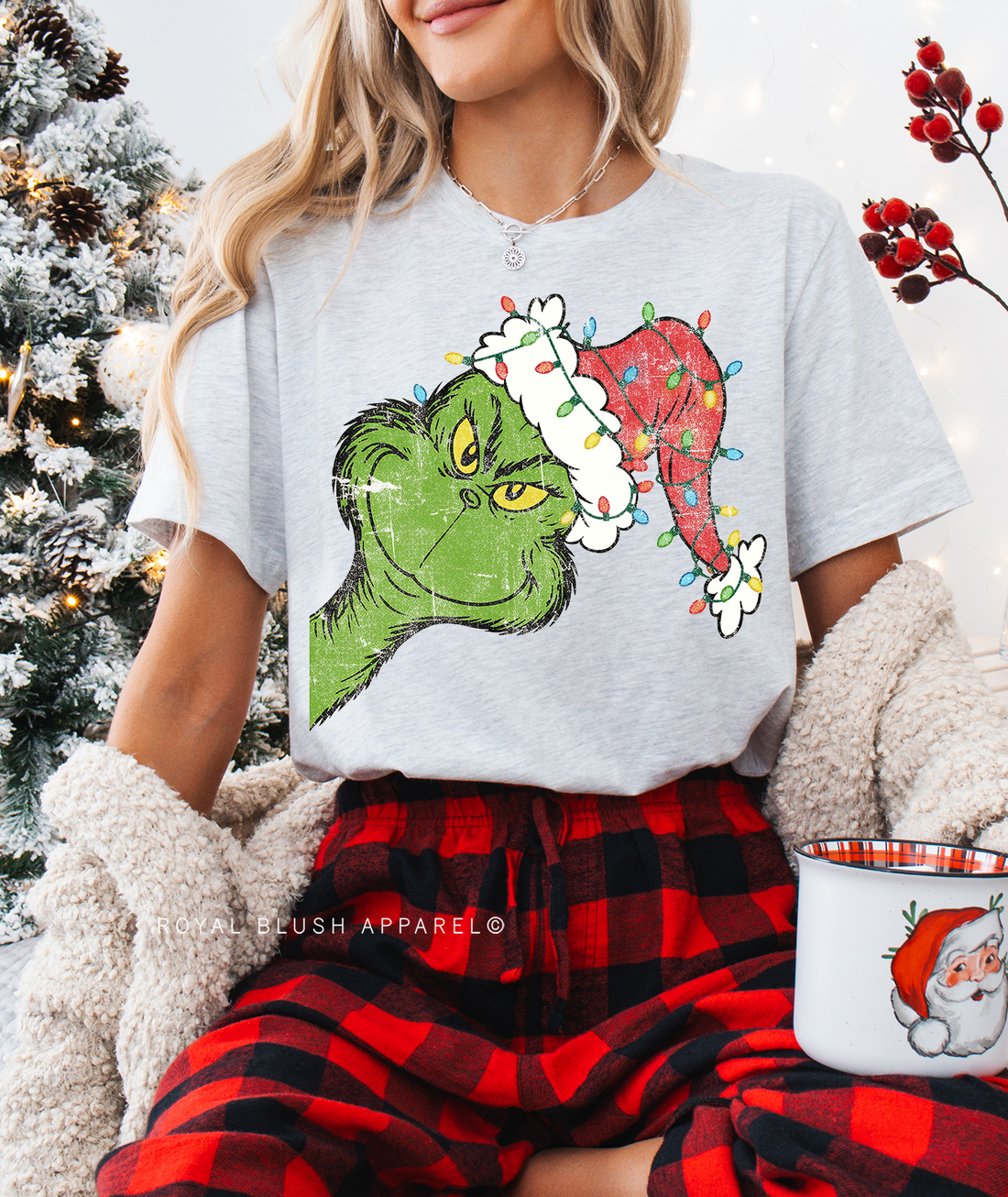 Peeking Grinch Full Colour Transfer