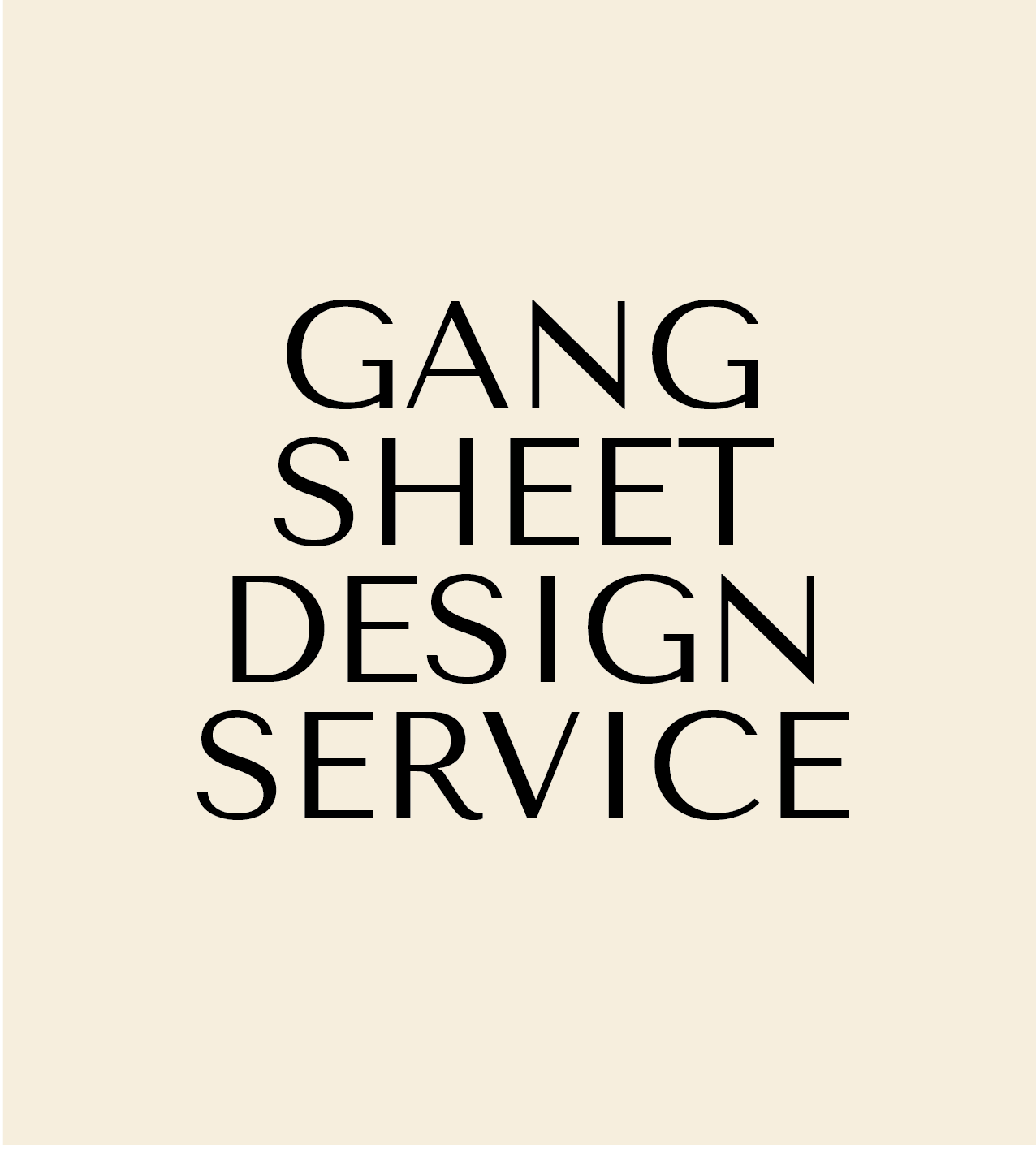 Gang Sheet Design Service