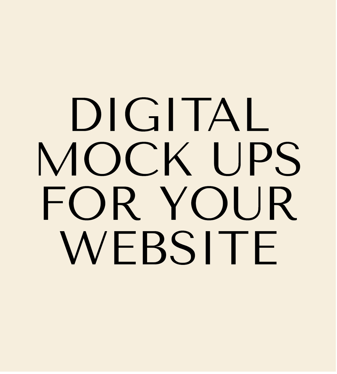 Digital Mock Up For Your Website