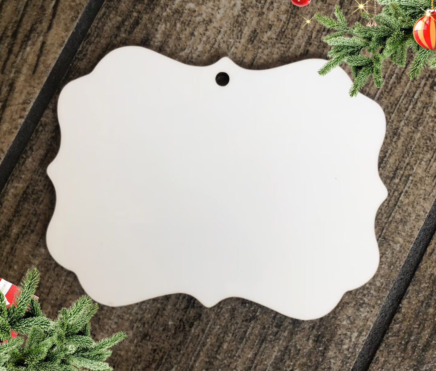 BLANK 3&quot; Round Sublimation MDF Ornament