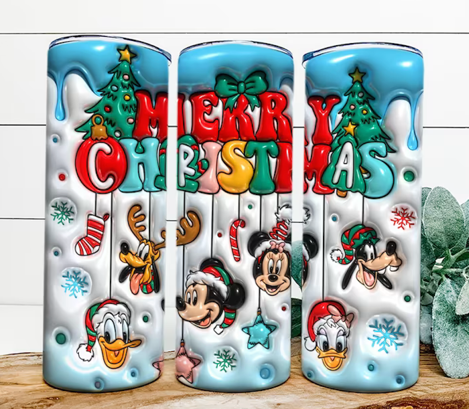 Christmas Puppets 20oz 3D Inflated Sublimation Wrap