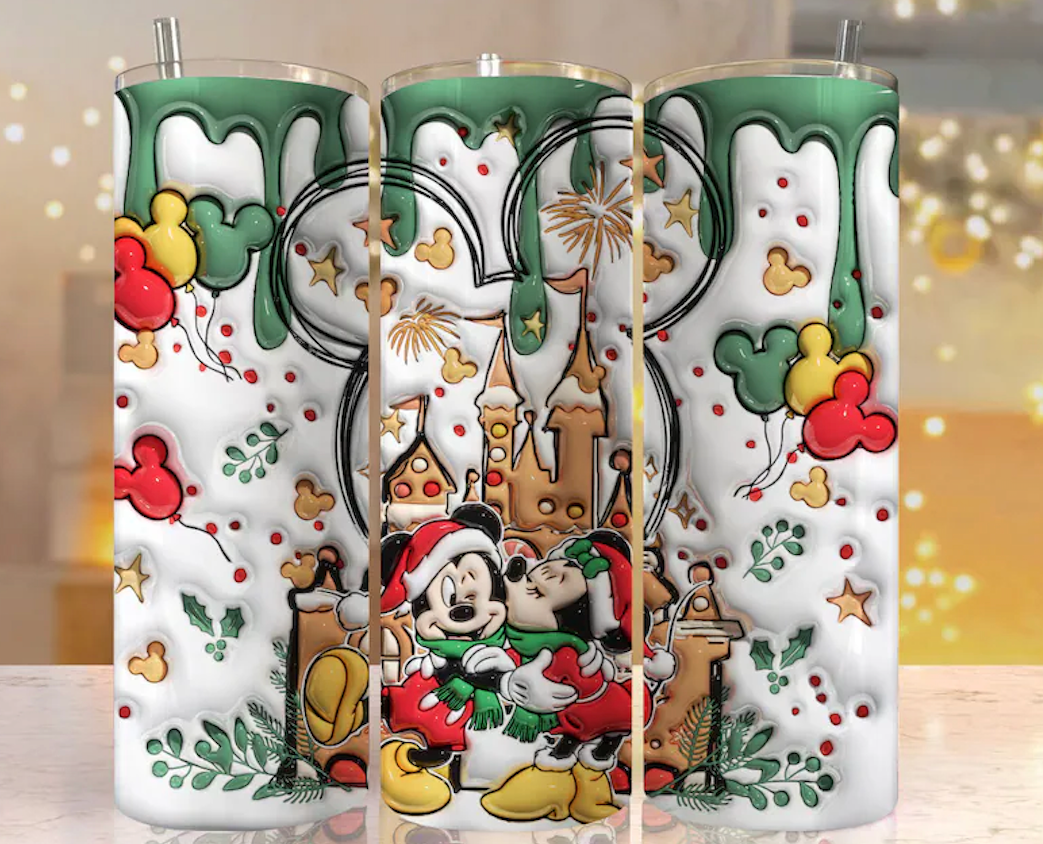 Gingerbread Castle 20oz 3D Inflated Sublimation Wrap