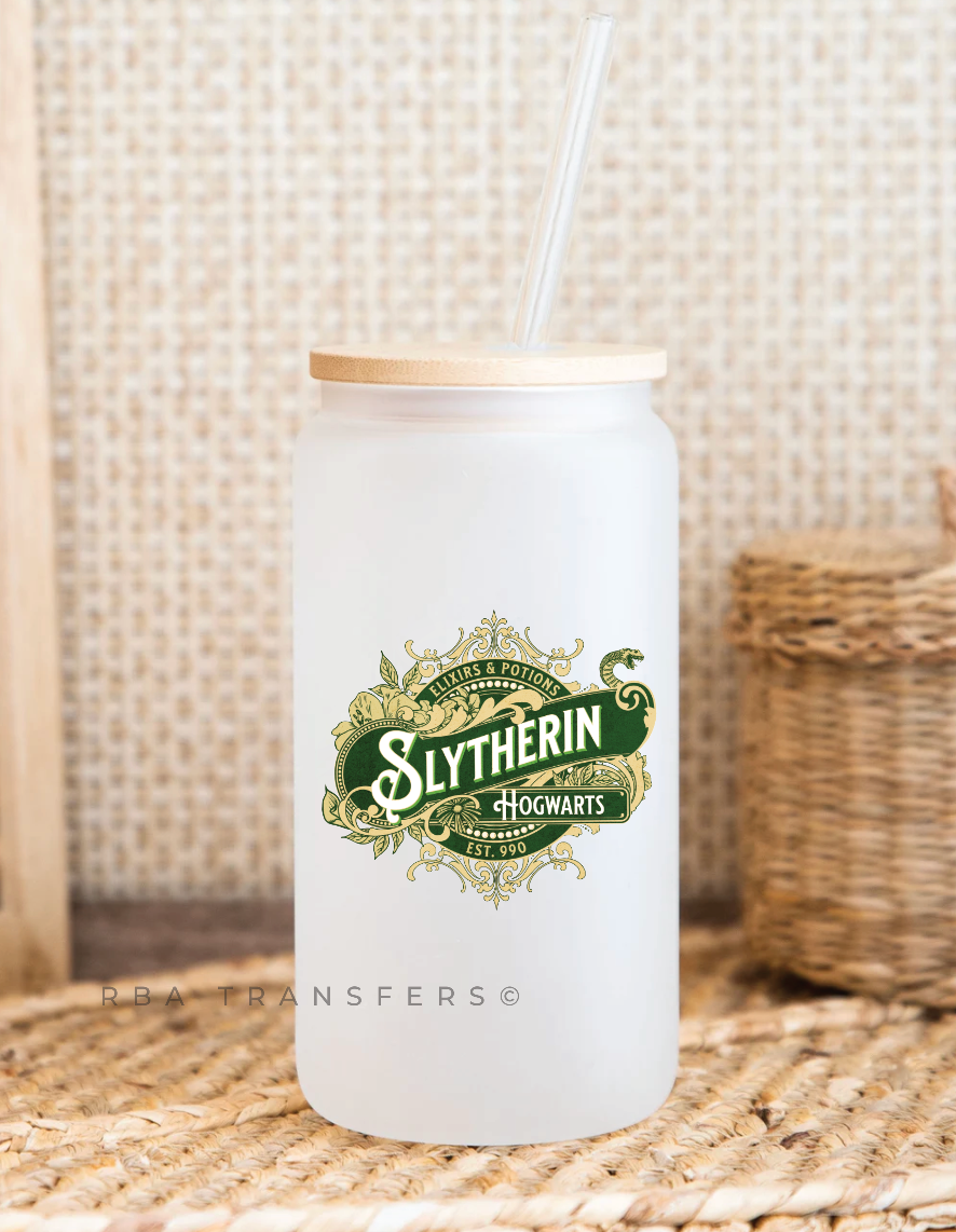 Slytherin Hogwarts UV DTF Sticker