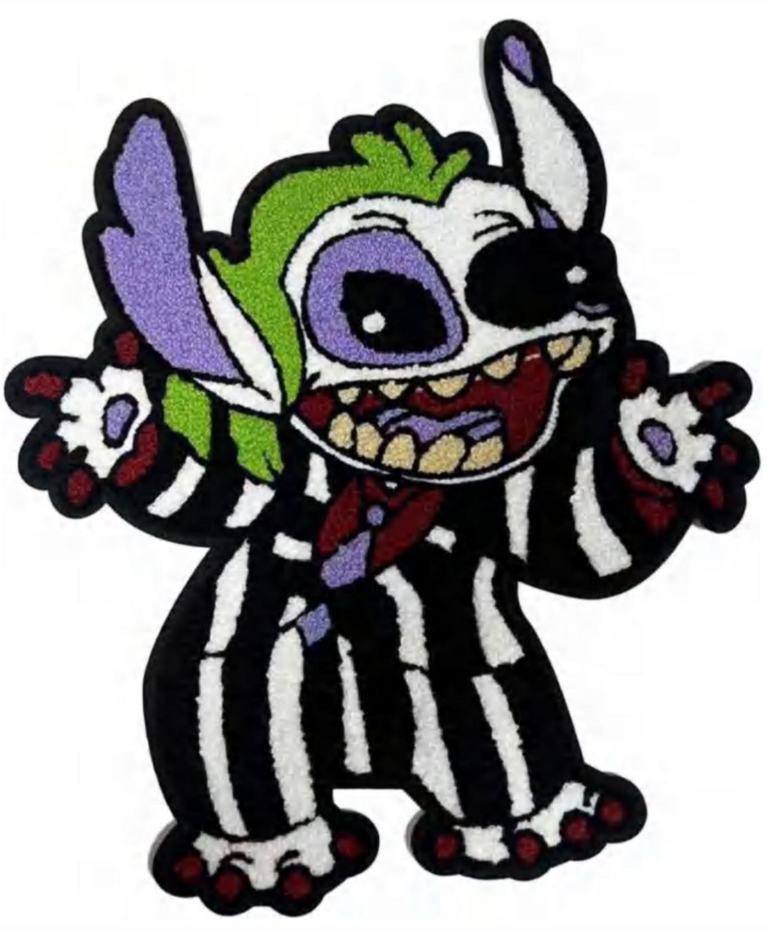 Beetlejuice Stitch Chenille Patch