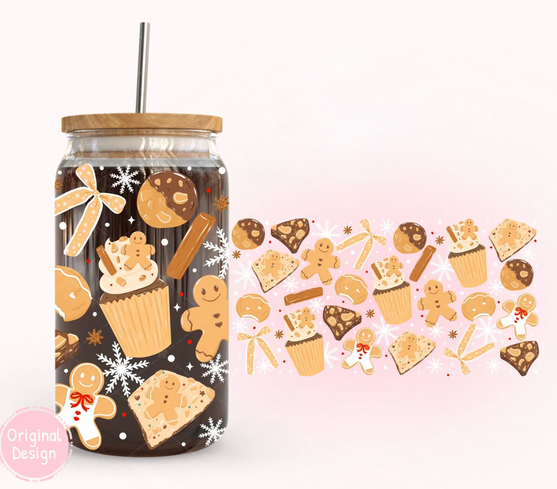 Gingerbread Lover Wrap UV DTF Sticker