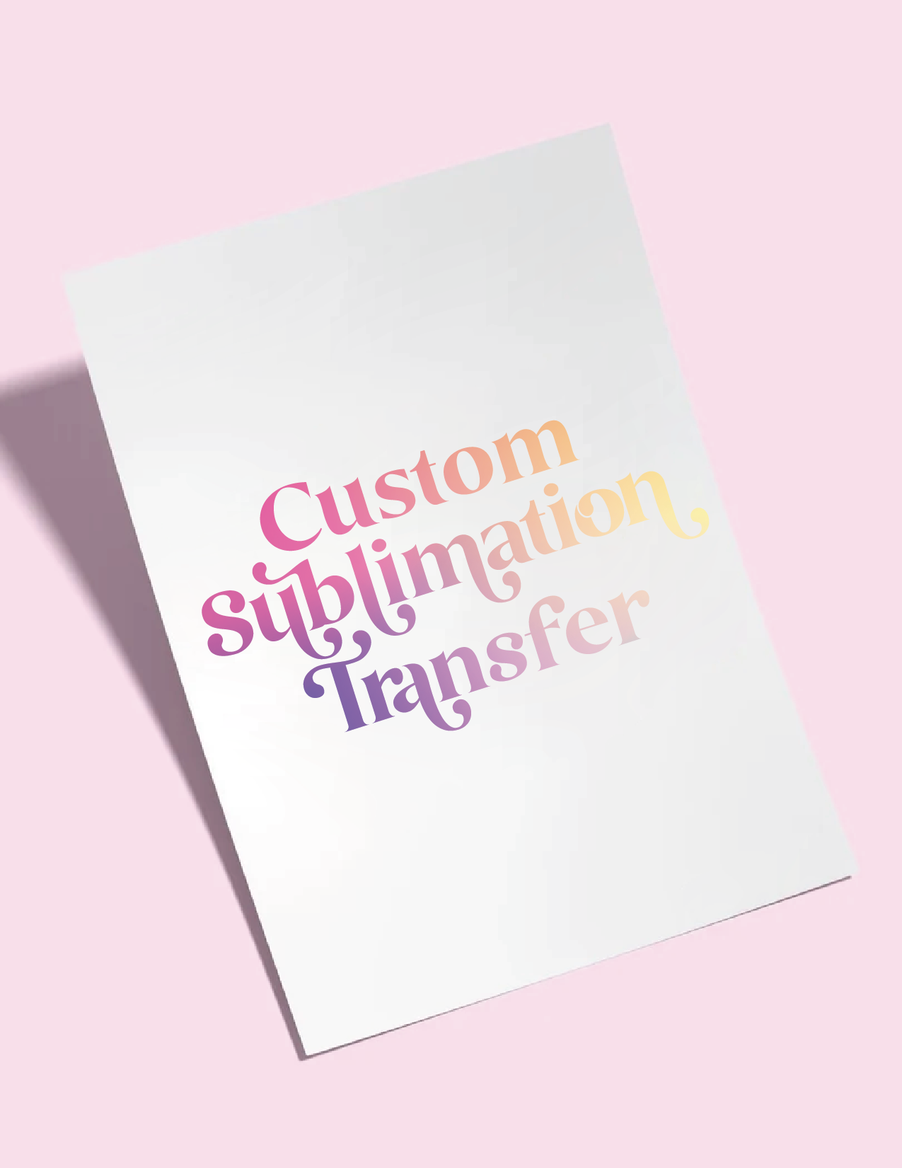 Custom Sublimation Transfer - Gang Sheet