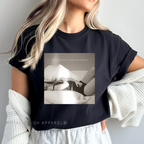 ready-to-press DTF transfer shown on apparel