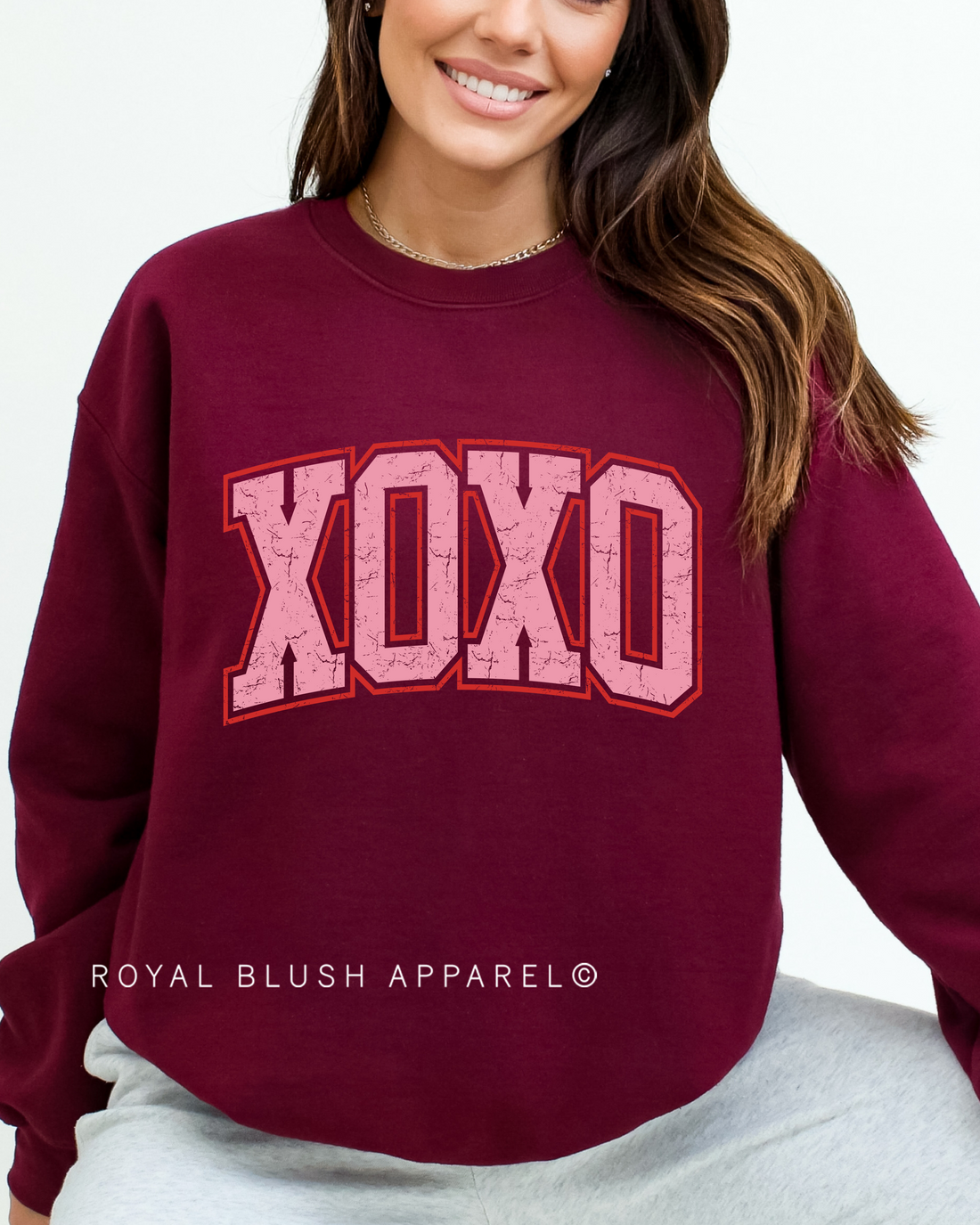 Varsity XOXO Full Color Transfer